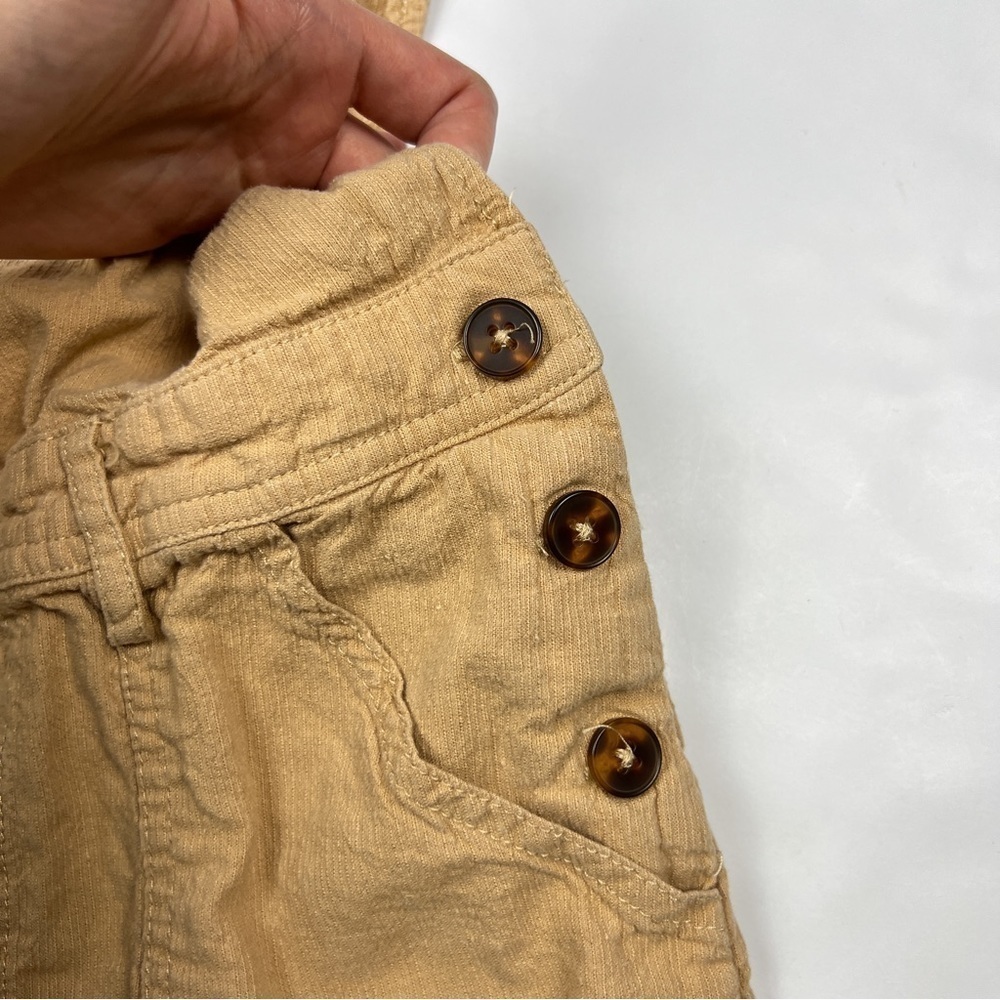 Urban Outfitters Tan Brown Ivy Tie Shoulder Linen Shortall Overalls - Picture 3 of 6